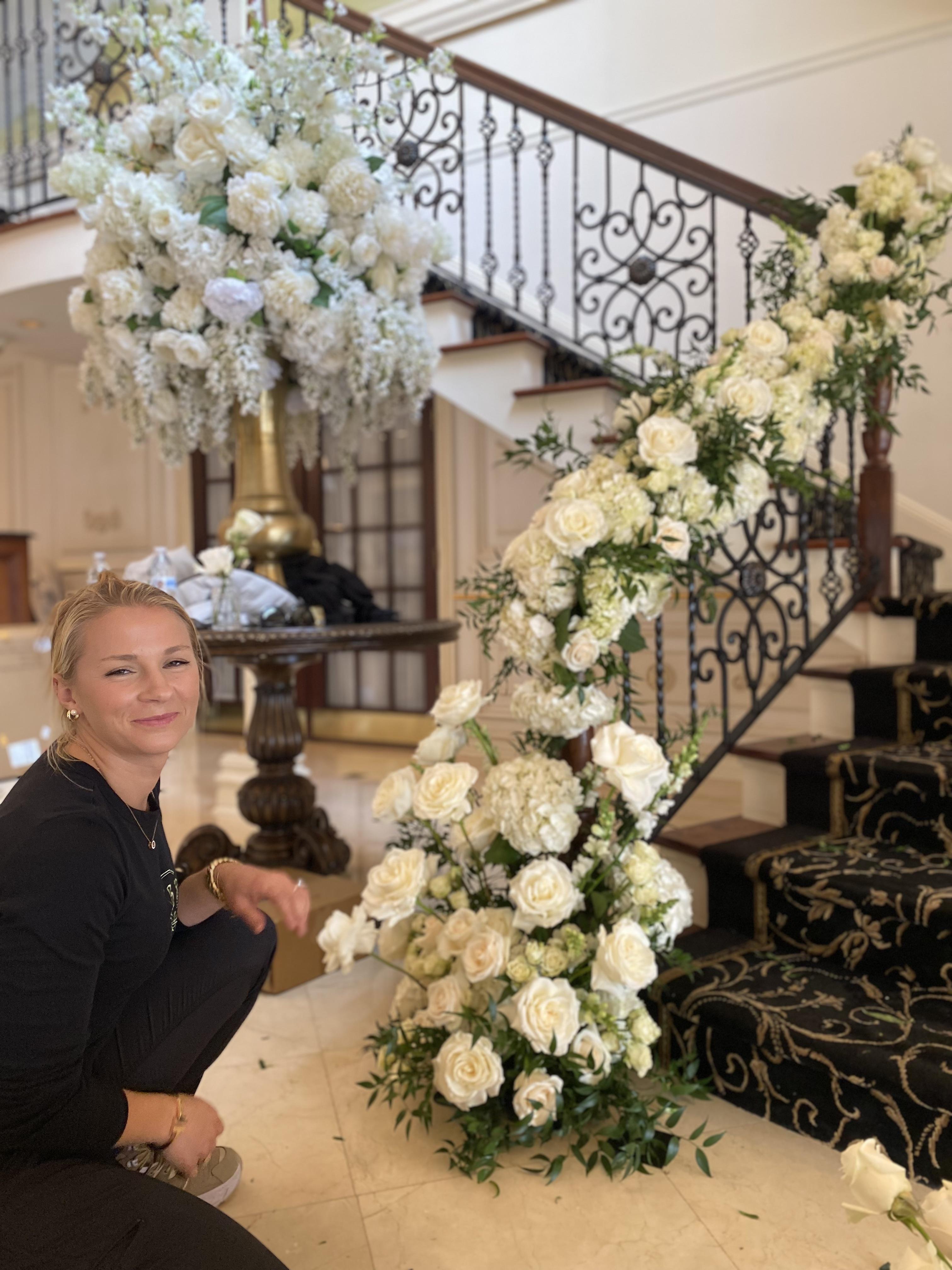 Wedding coordinator ensuring perfect details