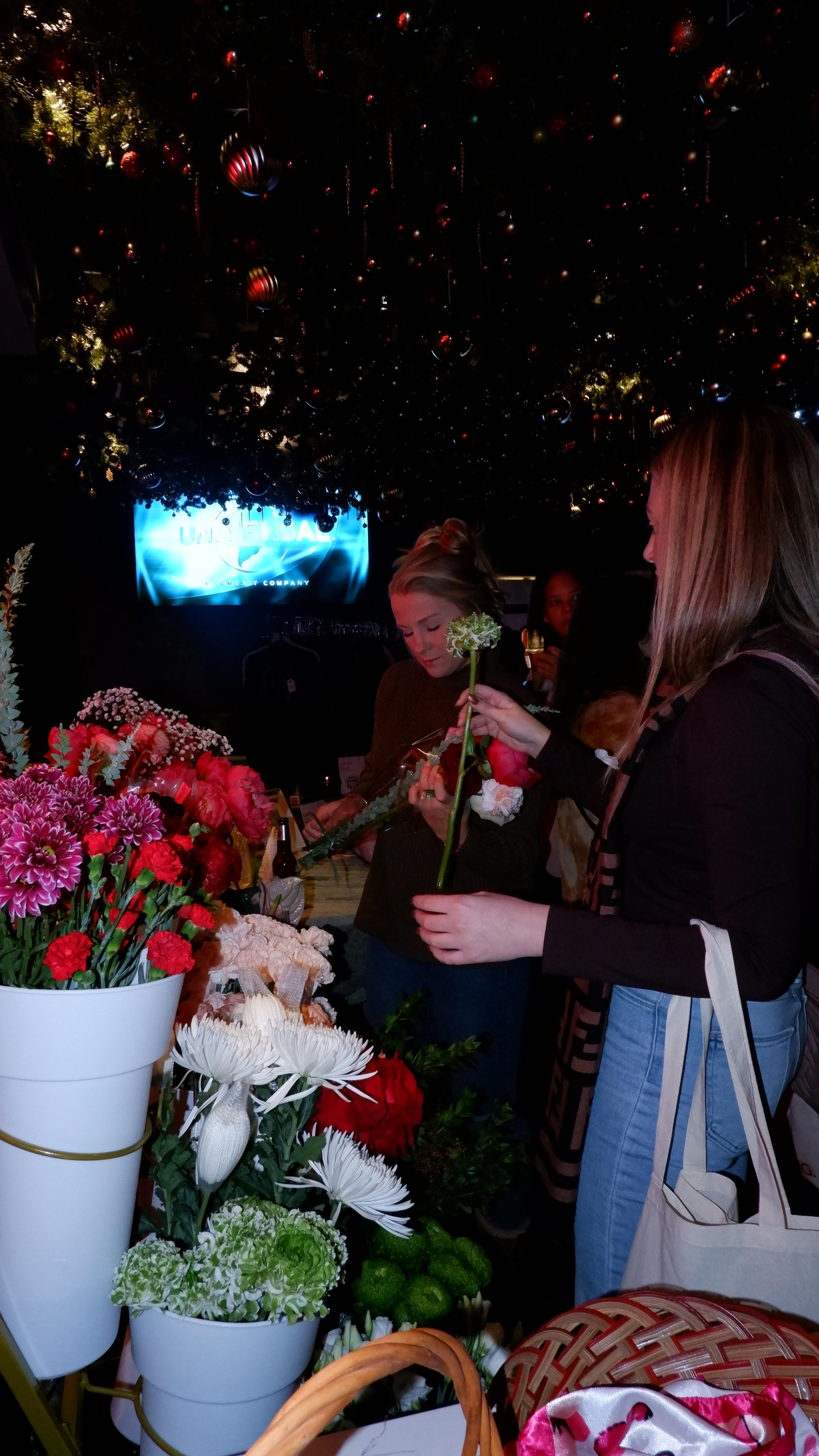 Corporate flower workshop event